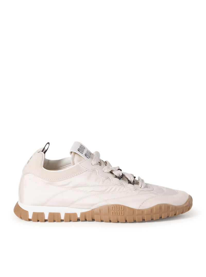 Miu Miu Women Tyre Sneakers In Technical Fabric And Suede MIU MIU