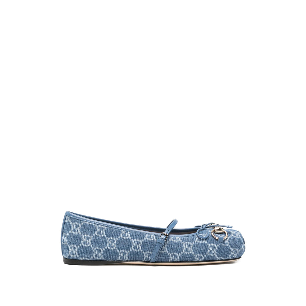 Gucci Blue Ballet Flats Women GUCCI