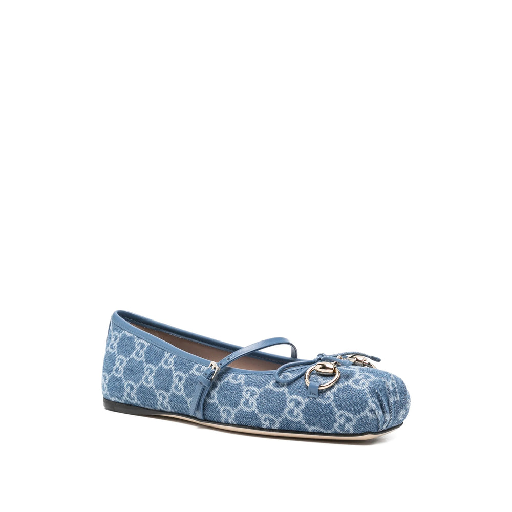 Gucci Blue Ballet Flats Women GUCCI