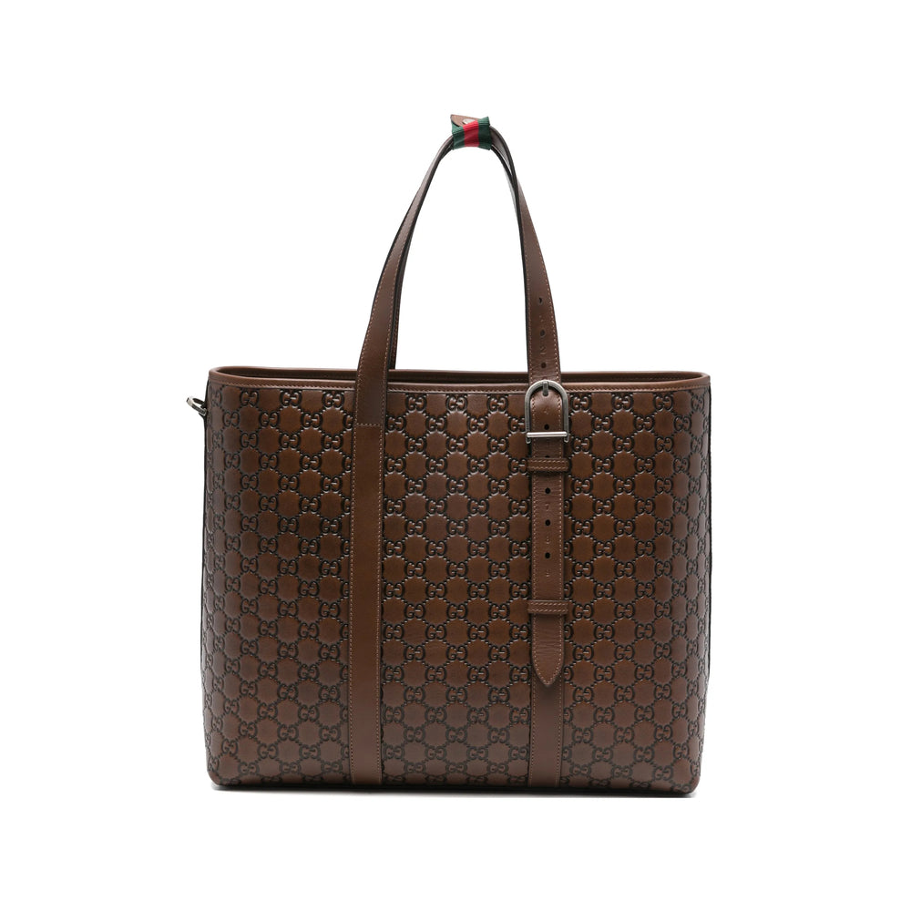 Gucci Brown Tote Bags Men GUCCI