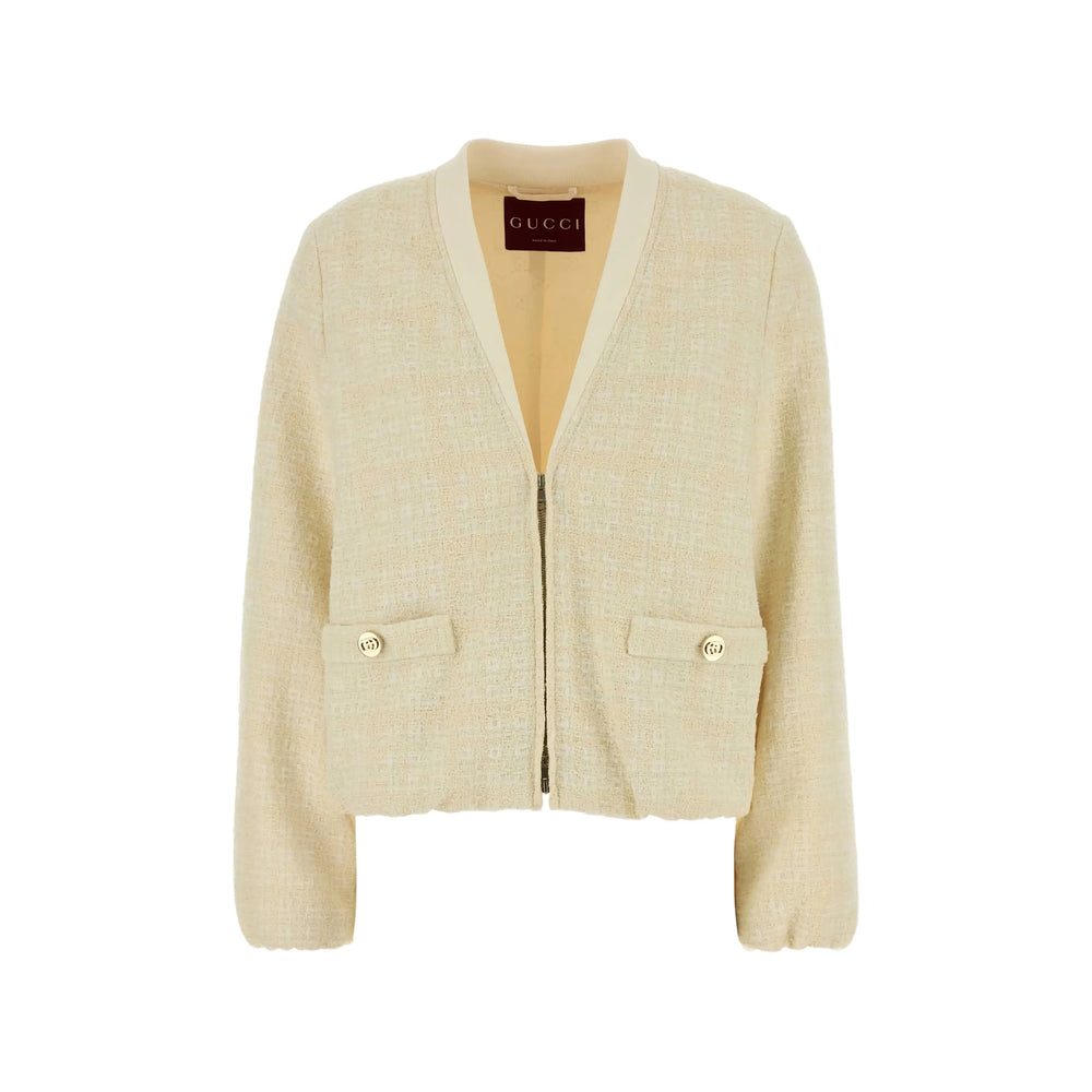 Gucci Neutrals Jackets - Tweed Jackets Women GUCCI