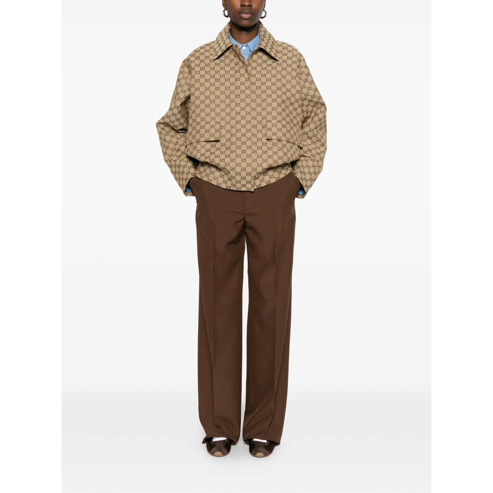 Gucci Brown Jackets - Bomber Jackets Women GUCCI