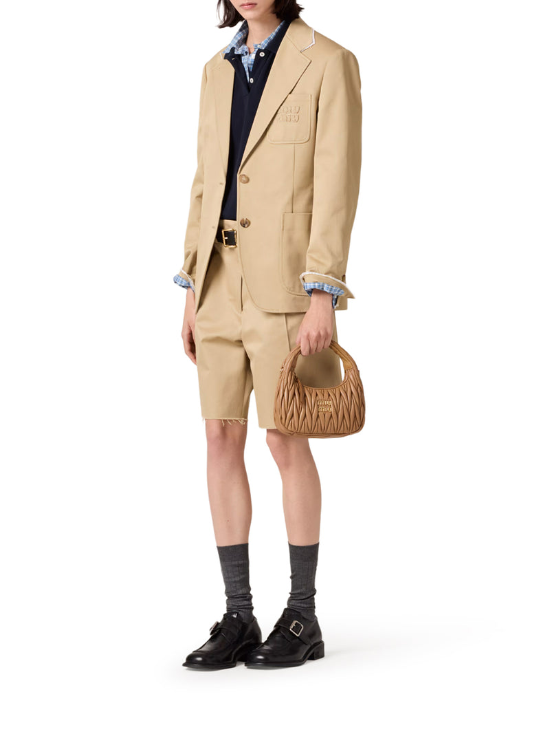 Miu Miu Women Wander Hobo Bag In Matelassé Nappa MIU MIU