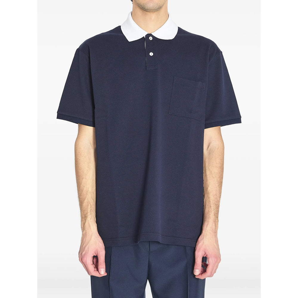Gucci Blue Polo Shirts Men GUCCI