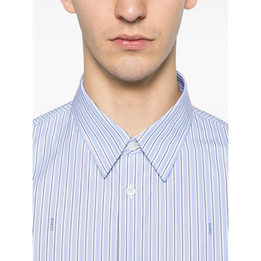 Gucci Blue Shirts Men GUCCI