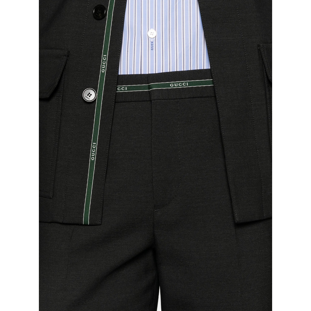 Gucci Grey Trousers - Regular & Straight-Leg Trousers Men GUCCI
