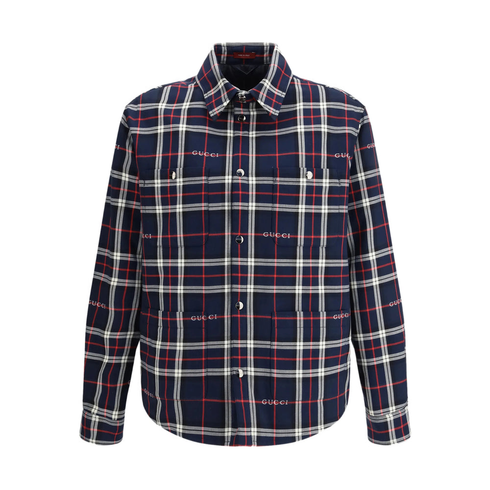 Gucci Blue Jackets - Shirt Jackets Men GUCCI