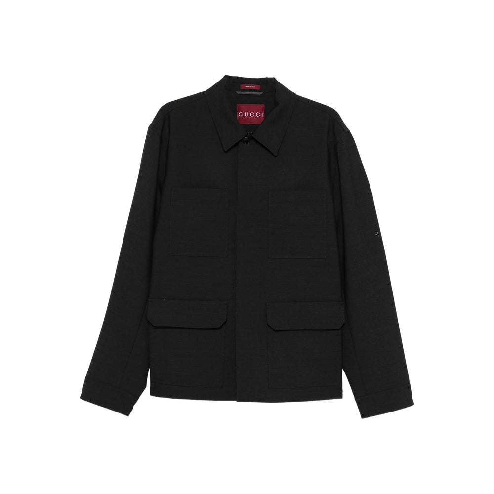 Gucci Grey Jackets - Shirt Jackets Men GUCCI