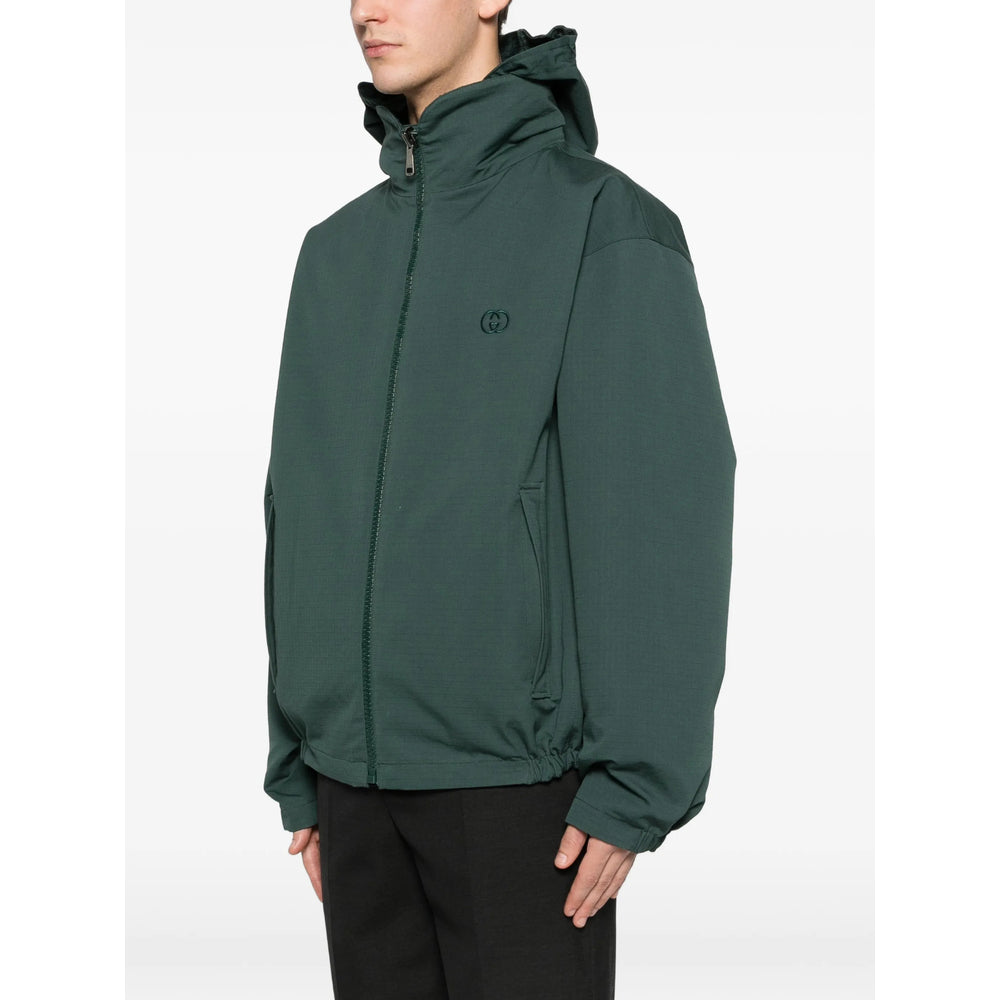 Gucci Green Jackets - Hooded Jackets Men GUCCI