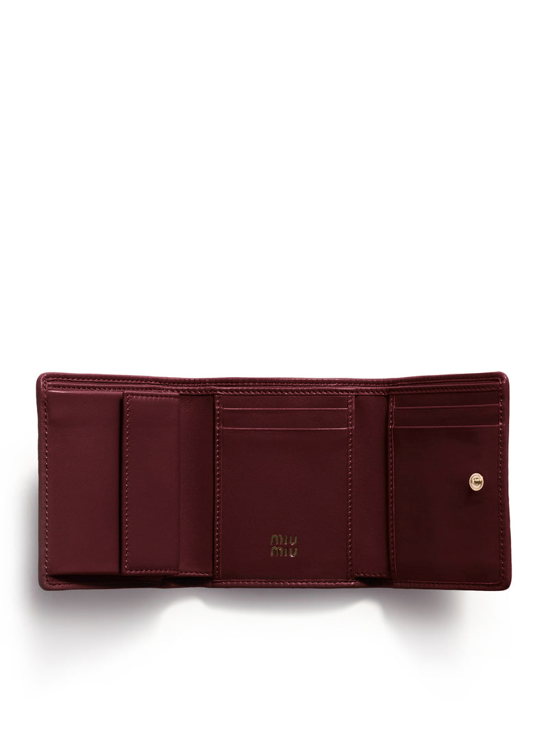 Miu Miu Women Small Wallet In Nappa Matelasse MIU MIU
