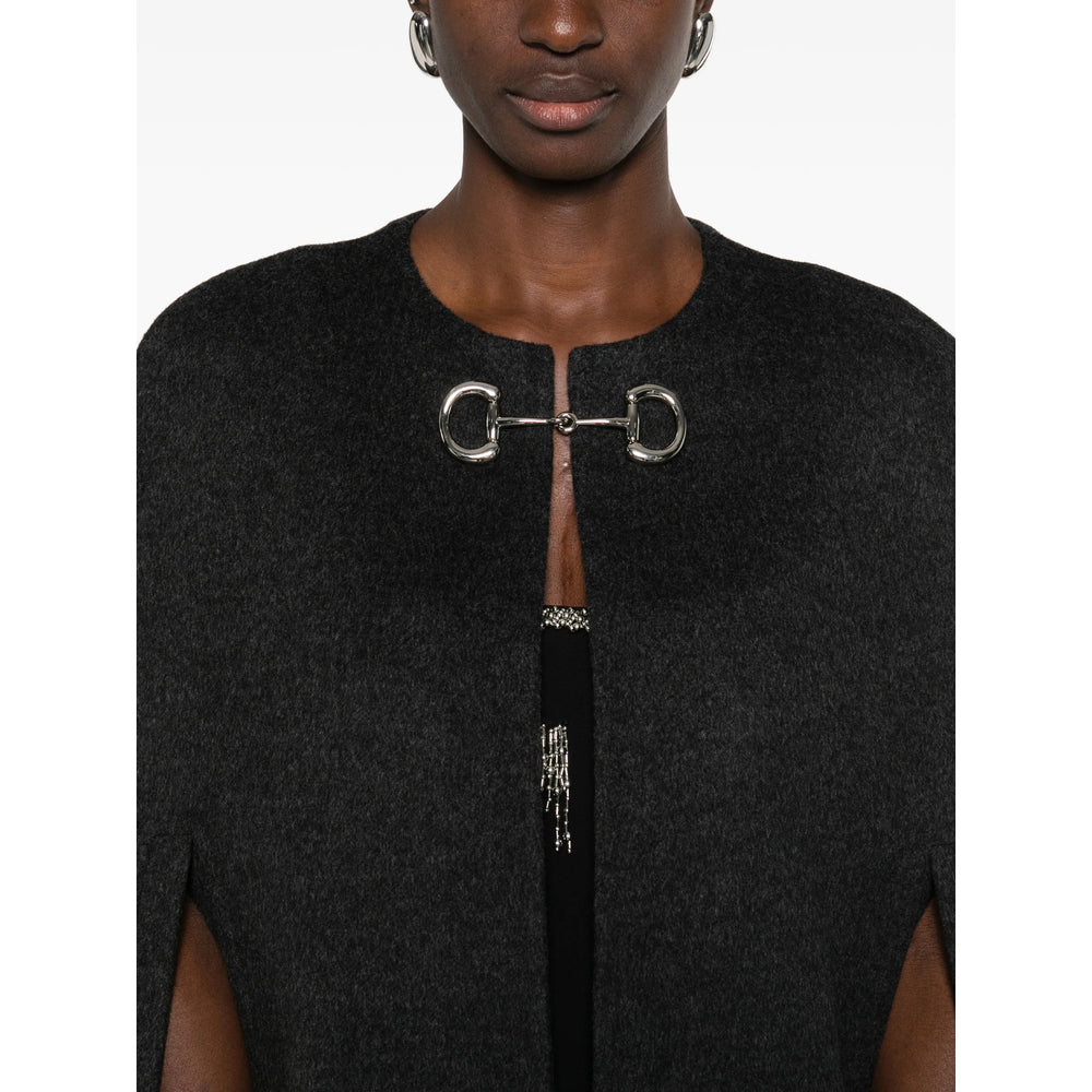 Gucci Black Jackets - Capes & Ponchos Women GUCCI