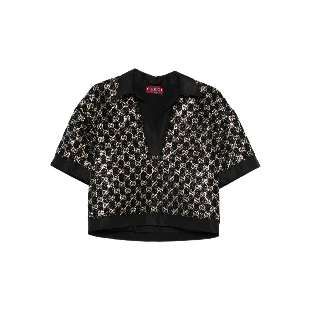 Gucci Black Tops - Shirts Women GUCCI