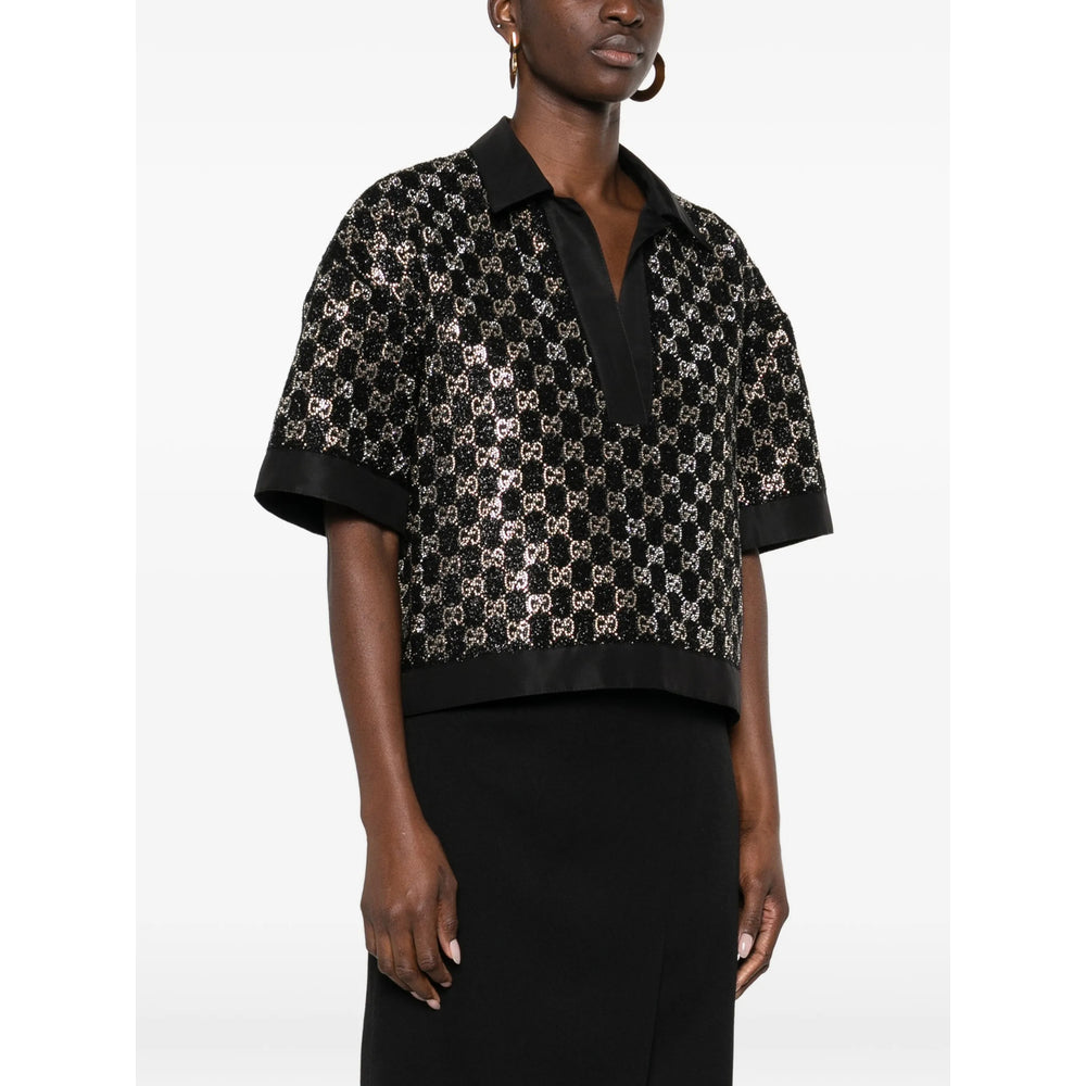 Gucci Black Tops - Shirts Women GUCCI