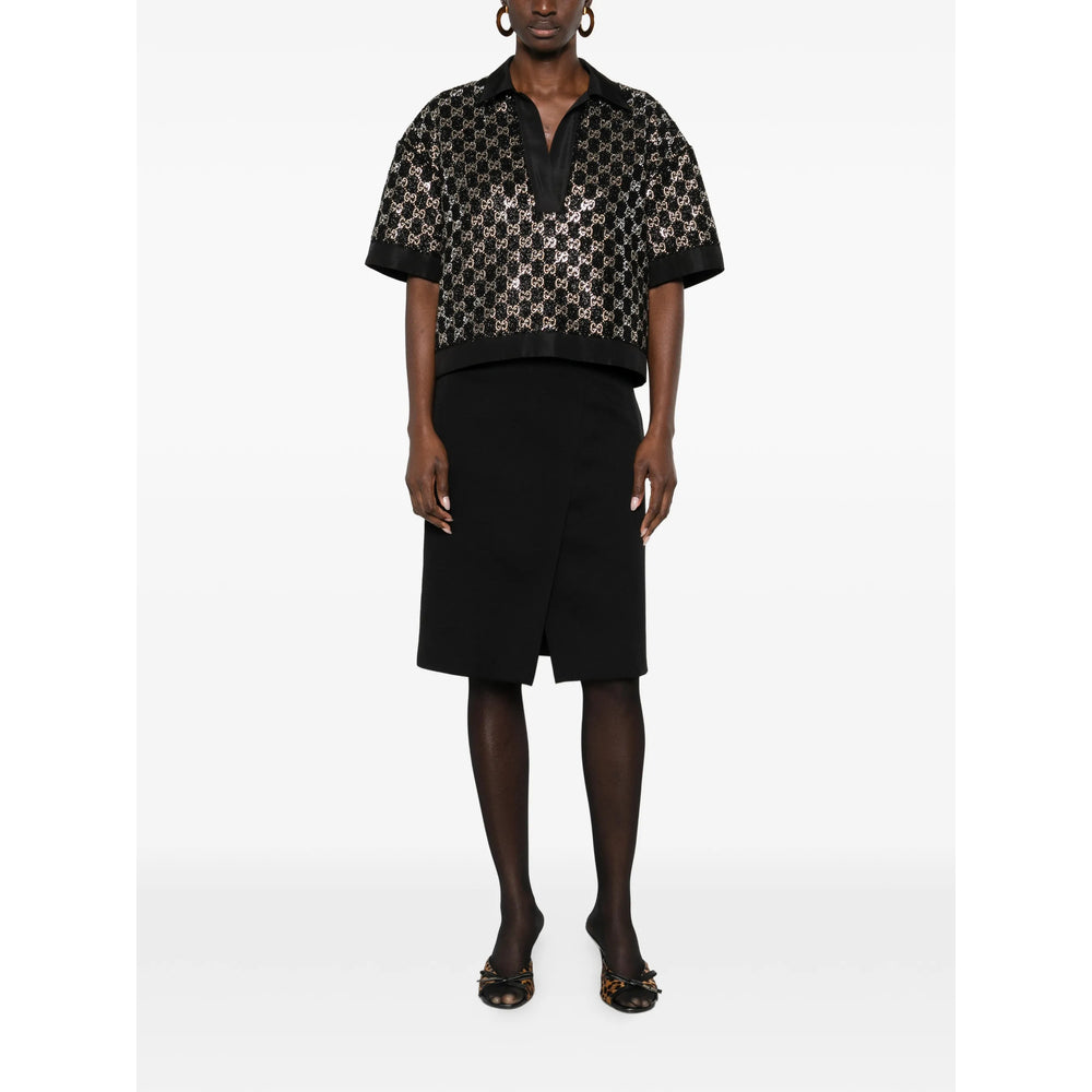 Gucci Black Tops - Shirts Women GUCCI