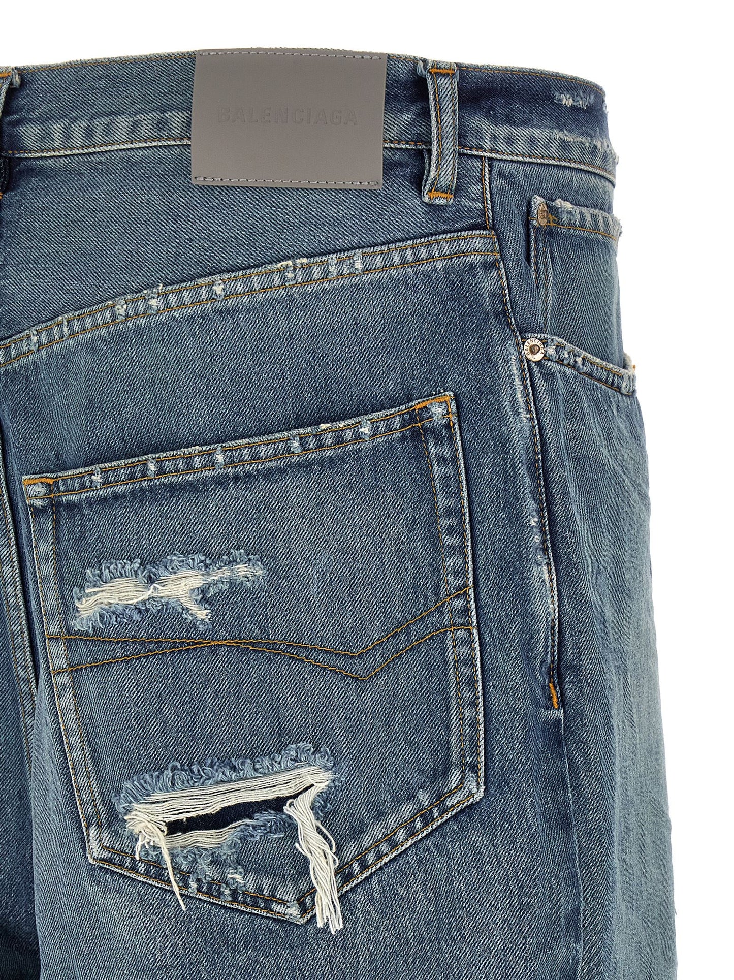 Balenciaga Men Distressed Baggy Jeans BALENCIAGA