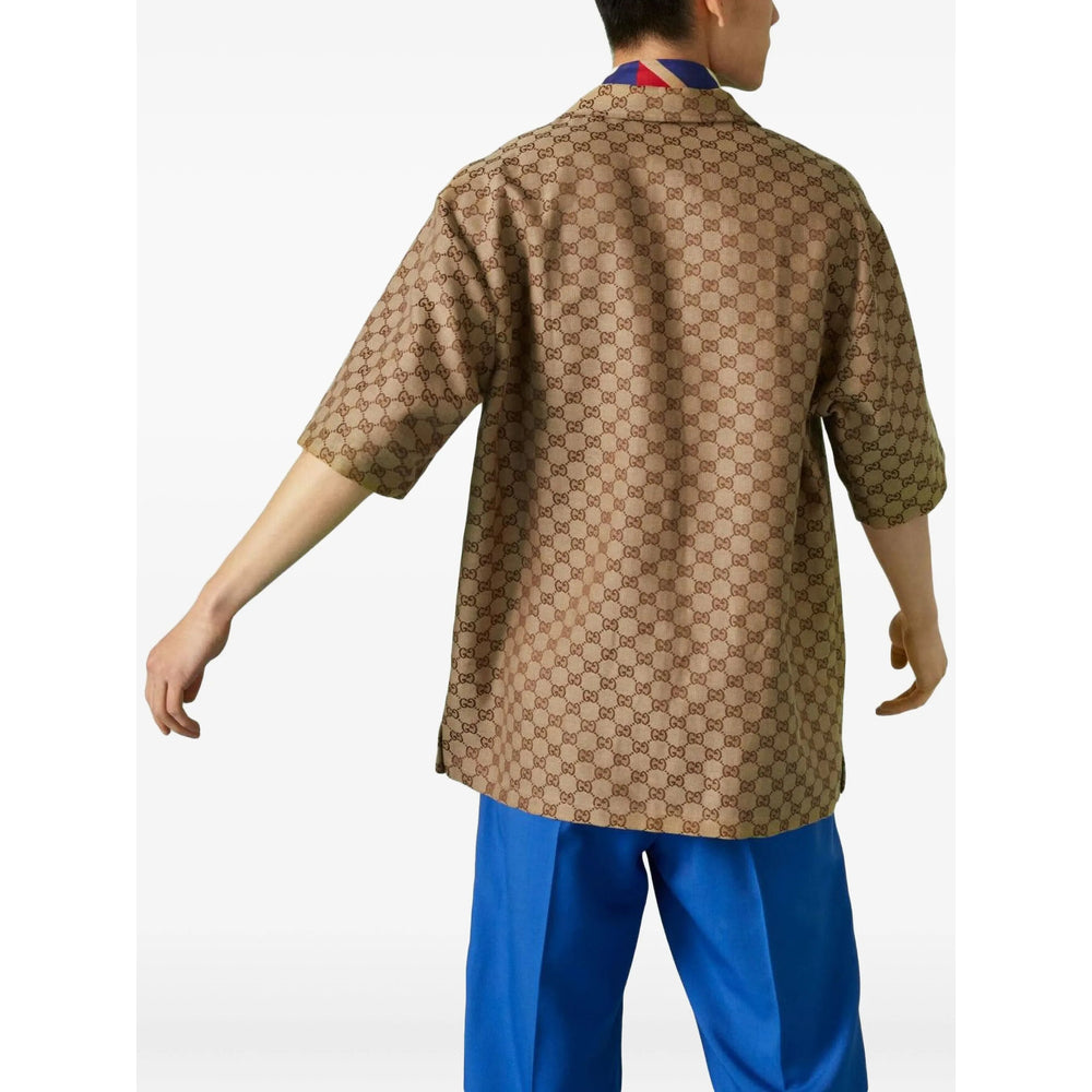 Gucci Brown Shirts Men GUCCI
