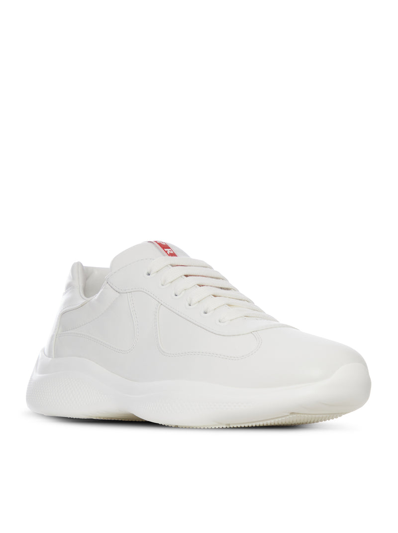 Prada Men America`S Cup Leather Sneakers PRADA