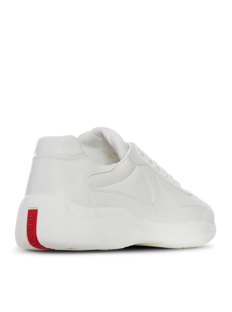 Prada Men America`S Cup Leather Sneakers PRADA