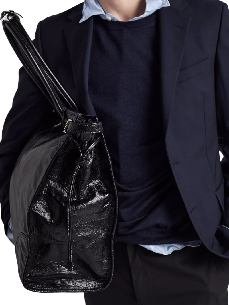 Prada Men Prada Bonnie Leather Shopping Bag PRADA