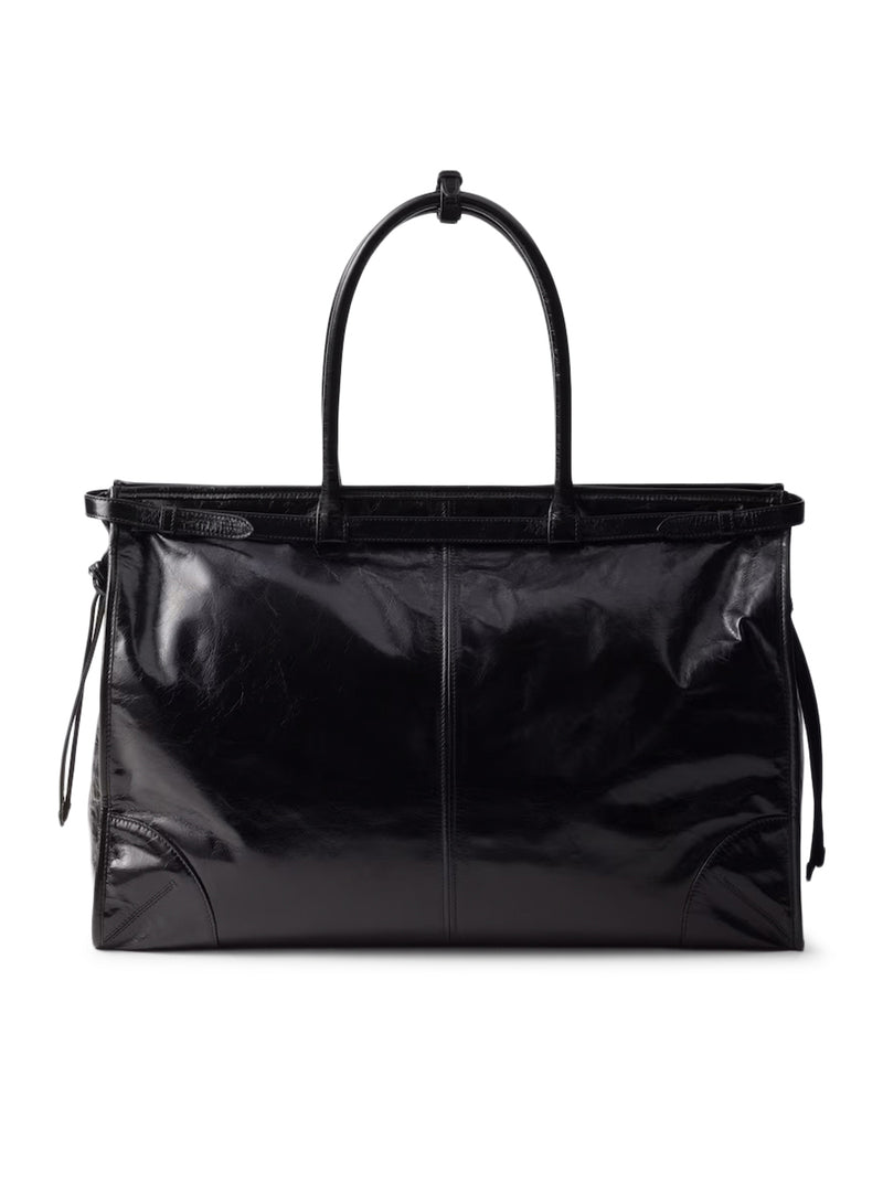 Prada Men Prada Bonnie Leather Shopping Bag PRADA