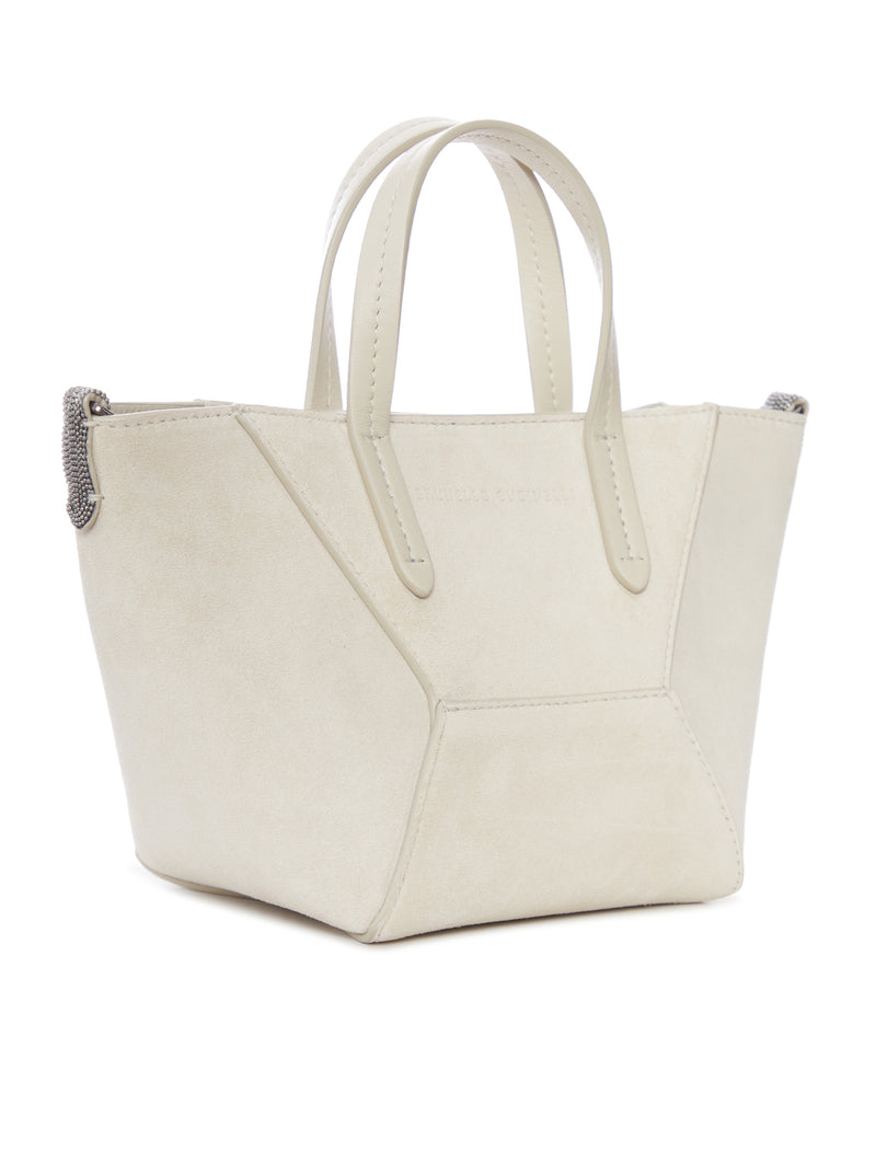Brunello Cucinelli Women Mini Suede Bag With Shoulder Strap BRUNELLO CUCINELLI