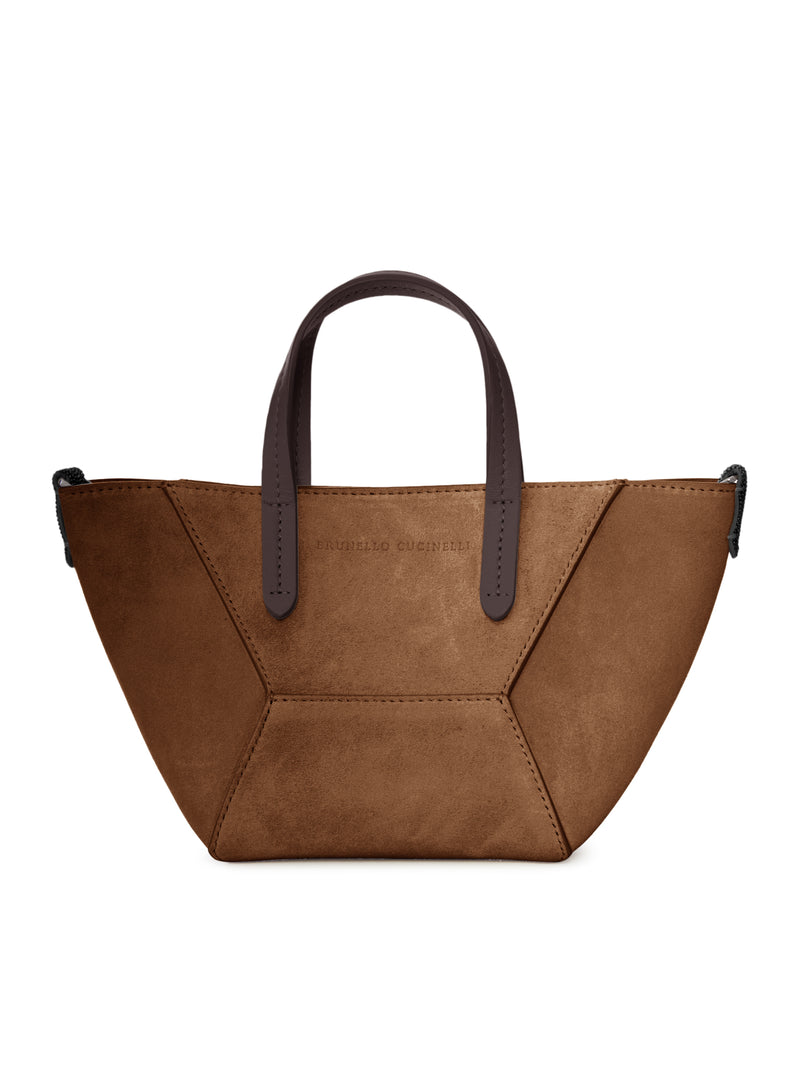 Brunello Cucinelli Women Mini Suede Bag With Shoulder Strap BRUNELLO CUCINELLI
