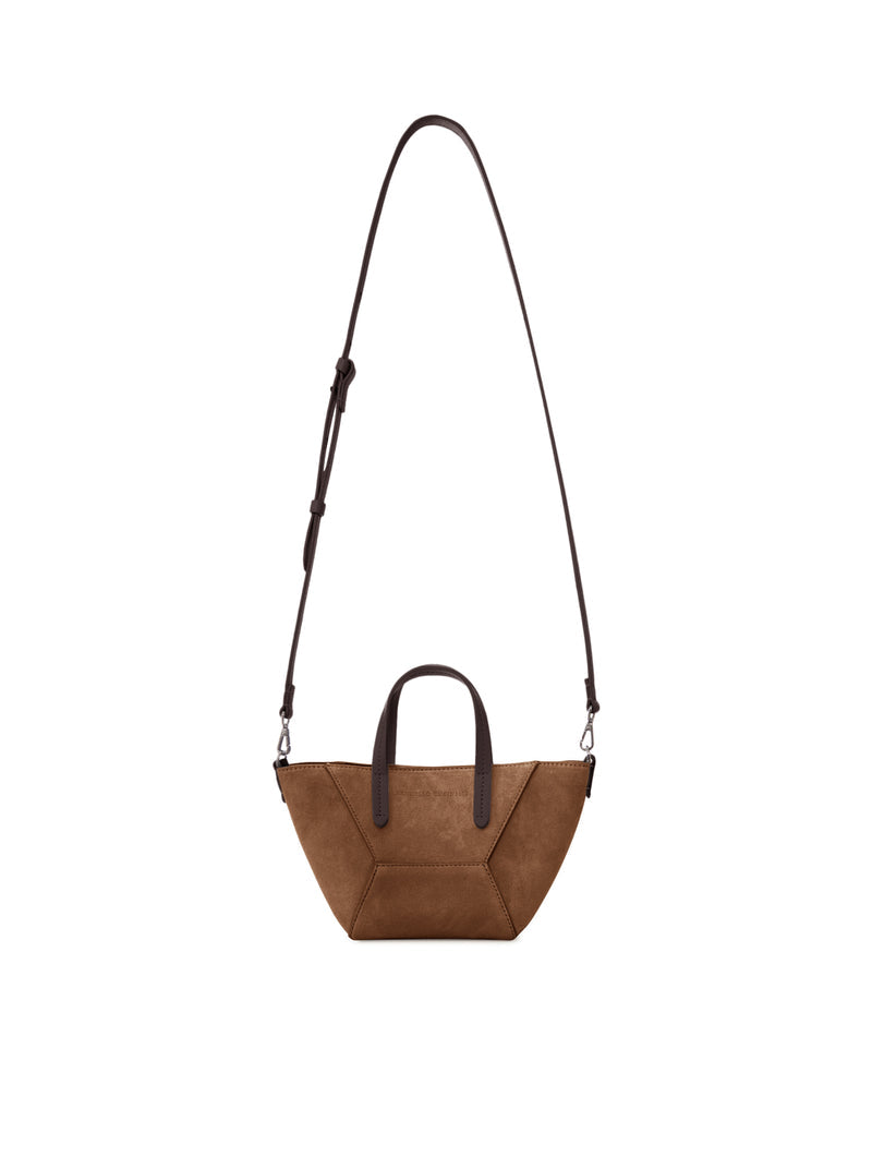 Brunello Cucinelli Women Mini Suede Bag With Shoulder Strap BRUNELLO CUCINELLI
