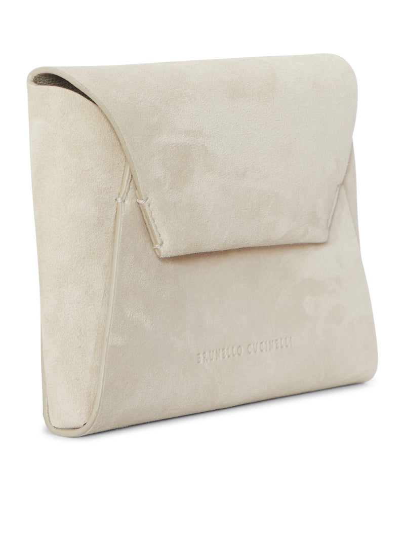 Brunello Cucinelli Women Suede Calfskin Clutch BRUNELLO CUCINELLI
