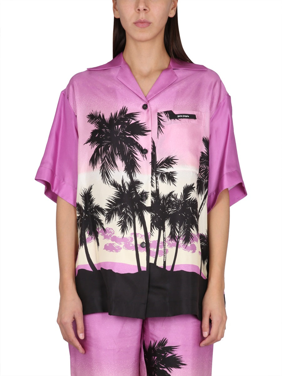 Palm Angels Women Sunset Print Shirt PALM ANGELS