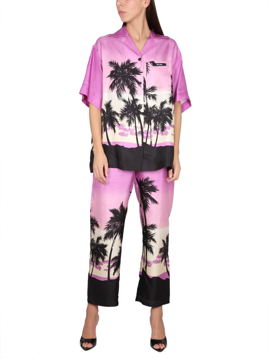 Palm Angels Women Sunset Print Shirt PALM ANGELS