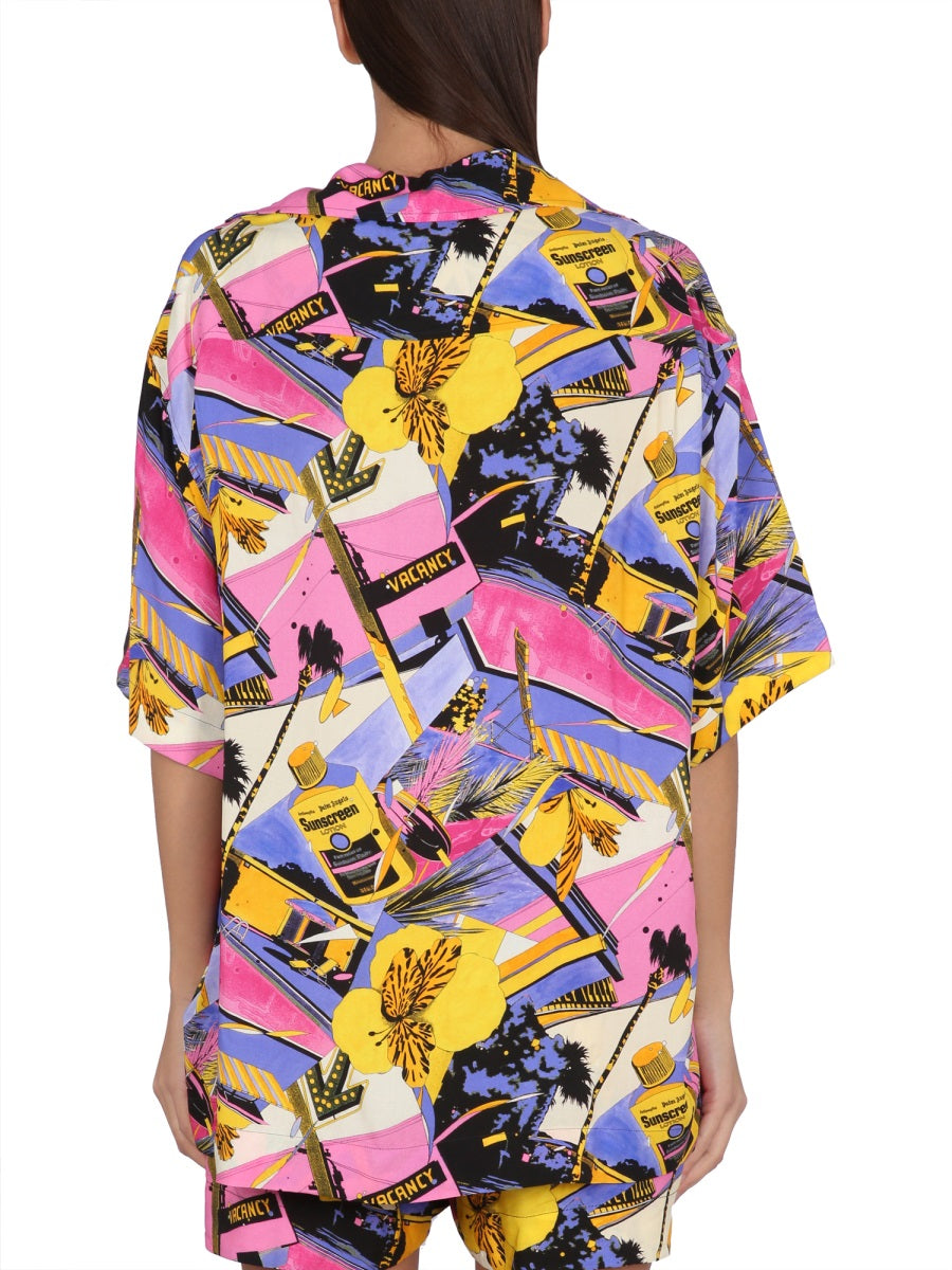 Palm Angels Women Miami Mix Print Shirt PALM ANGELS