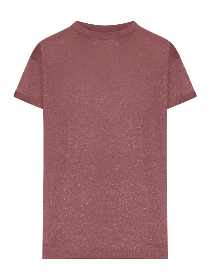 Brunello Cucinelli Women Cashmere And Silk Lurex T-Shirt BRUNELLO CUCINELLI