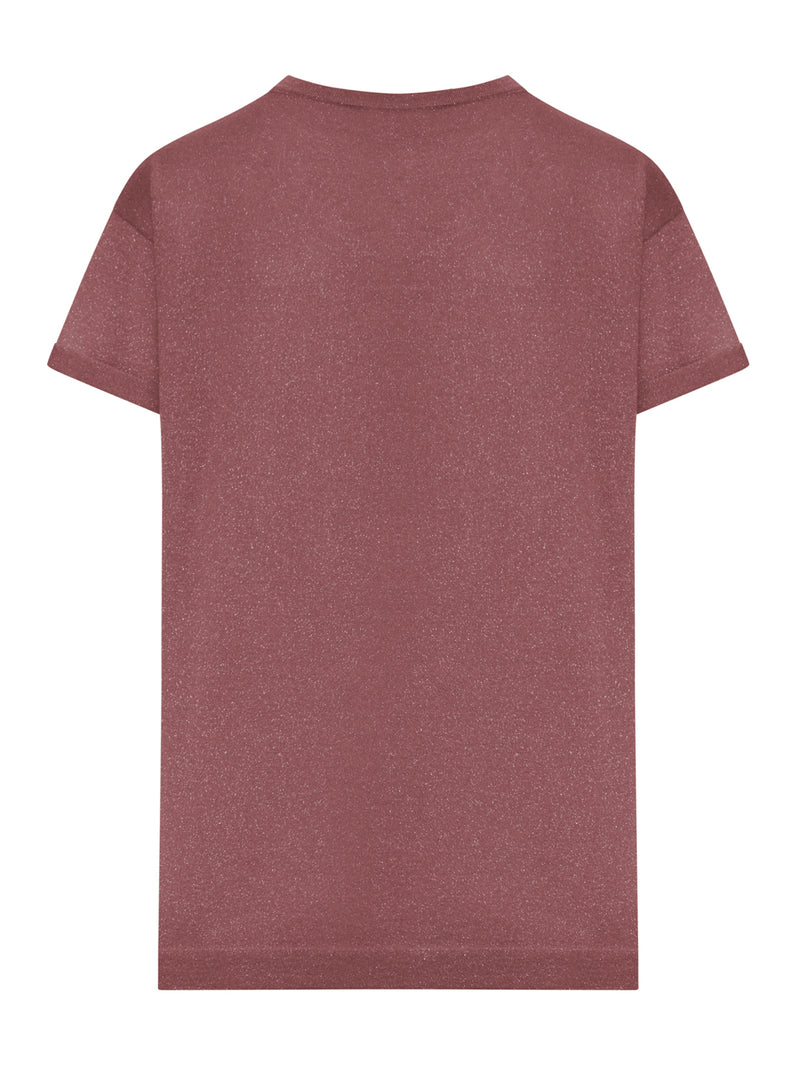 Brunello Cucinelli Women Cashmere And Silk Lurex T-Shirt BRUNELLO CUCINELLI