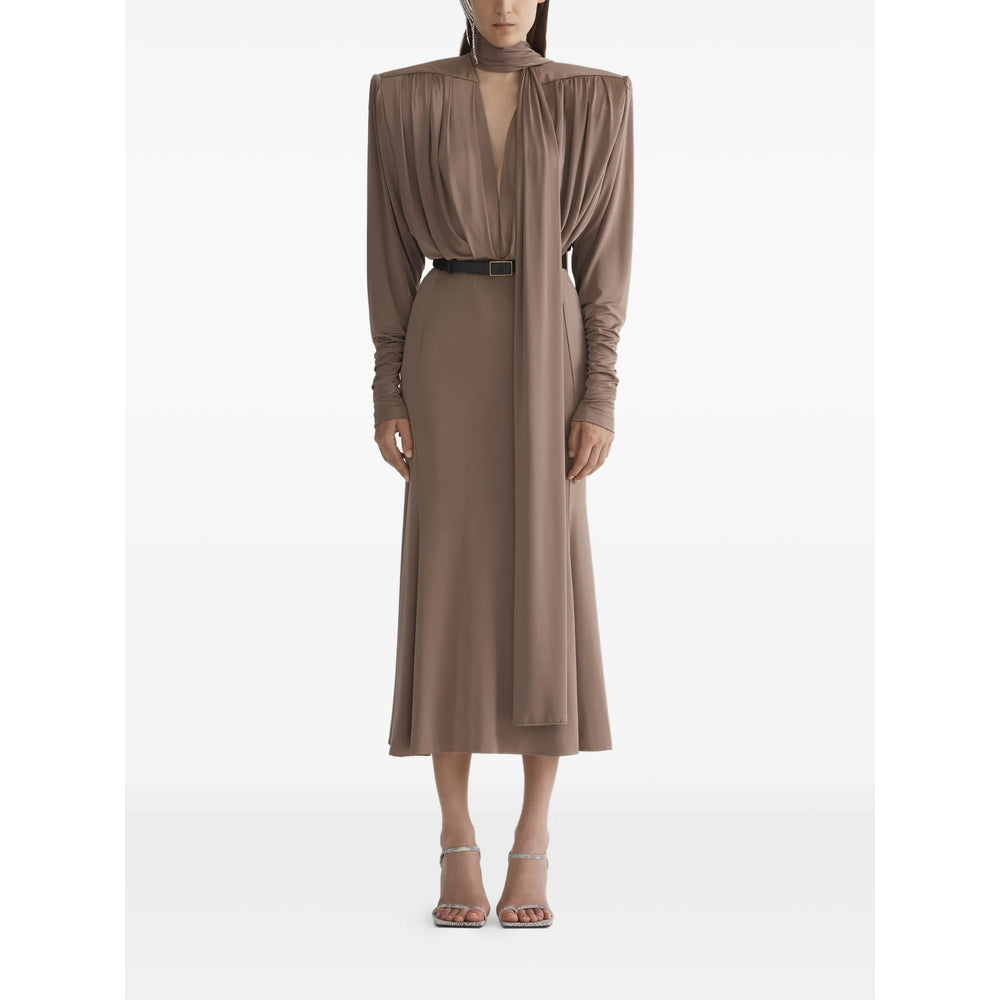 Mugler Brown Dresses - Day Dresses Women MUGLER