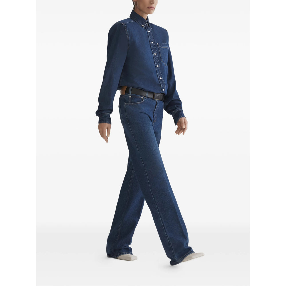 Mugler Blue Tops - Shirts Women MUGLER