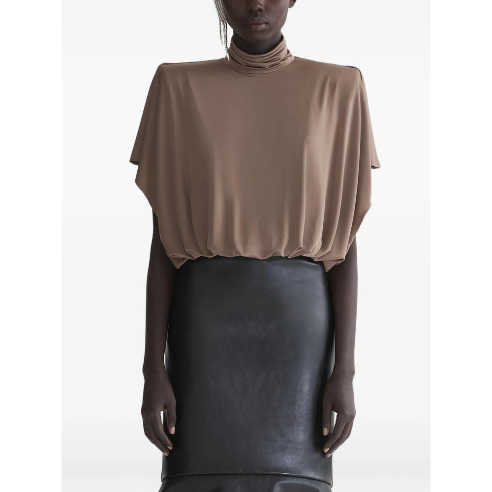 Mugler Black Tops - Blouses Women MUGLER