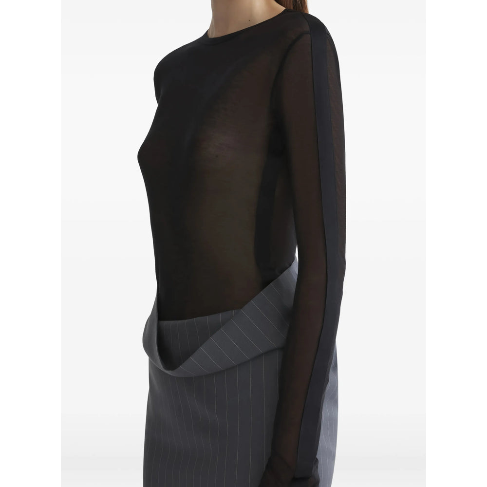 Mugler Black Tops - T-Shirts & Jerseys Women MUGLER