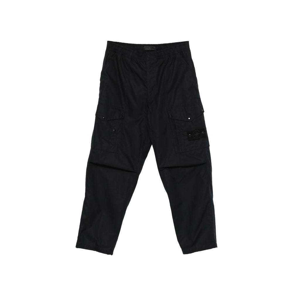 Stone Island Black Trousers - Regular & Straight-Leg Trousers Men STONE ISLAND