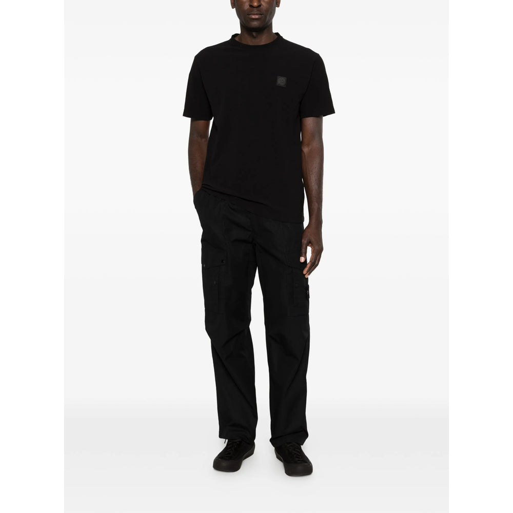 Stone Island Black Trousers - Regular & Straight-Leg Trousers Men STONE ISLAND