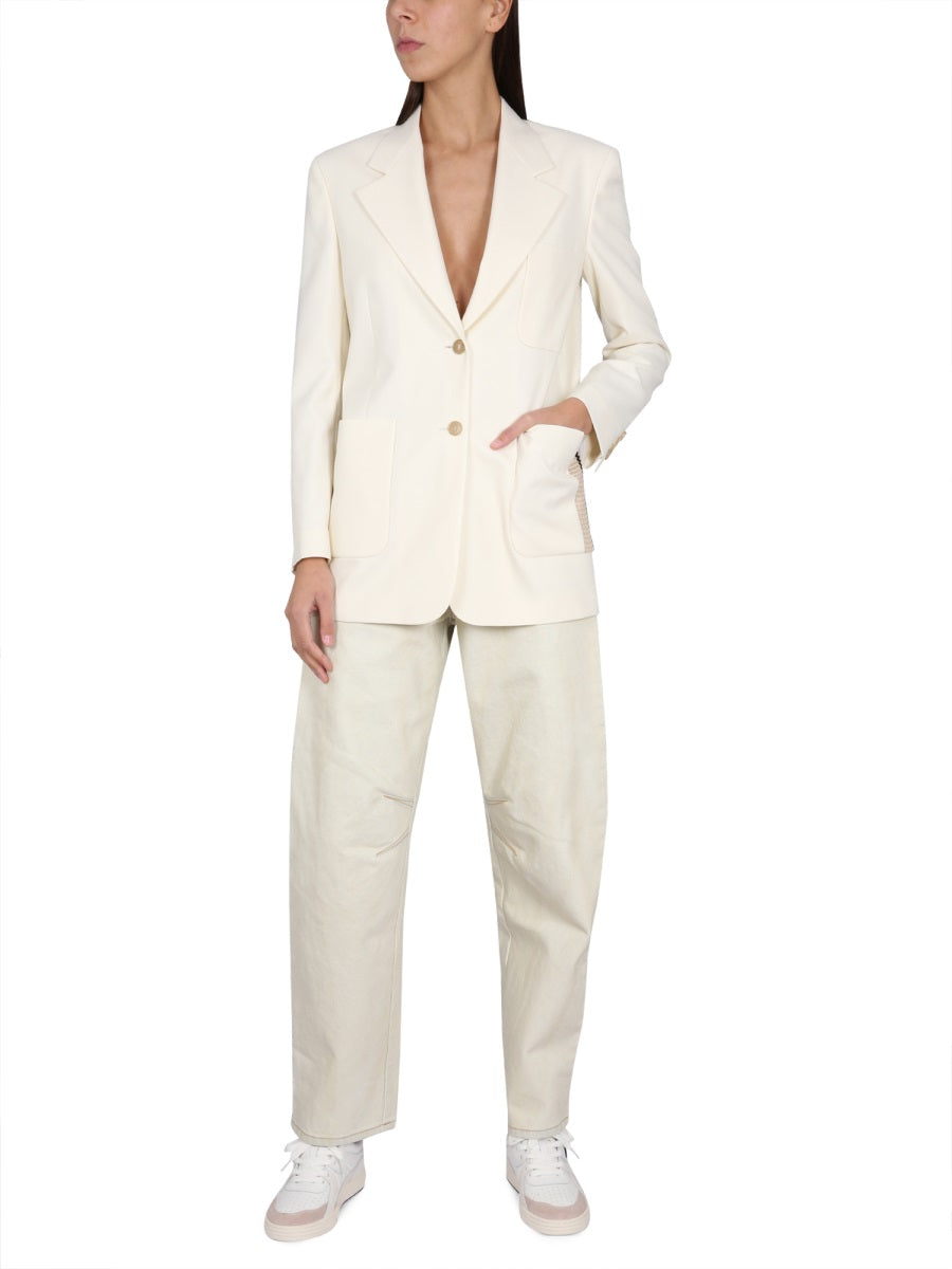 Palm Angels Women Blazer With Knit Detail PALM ANGELS