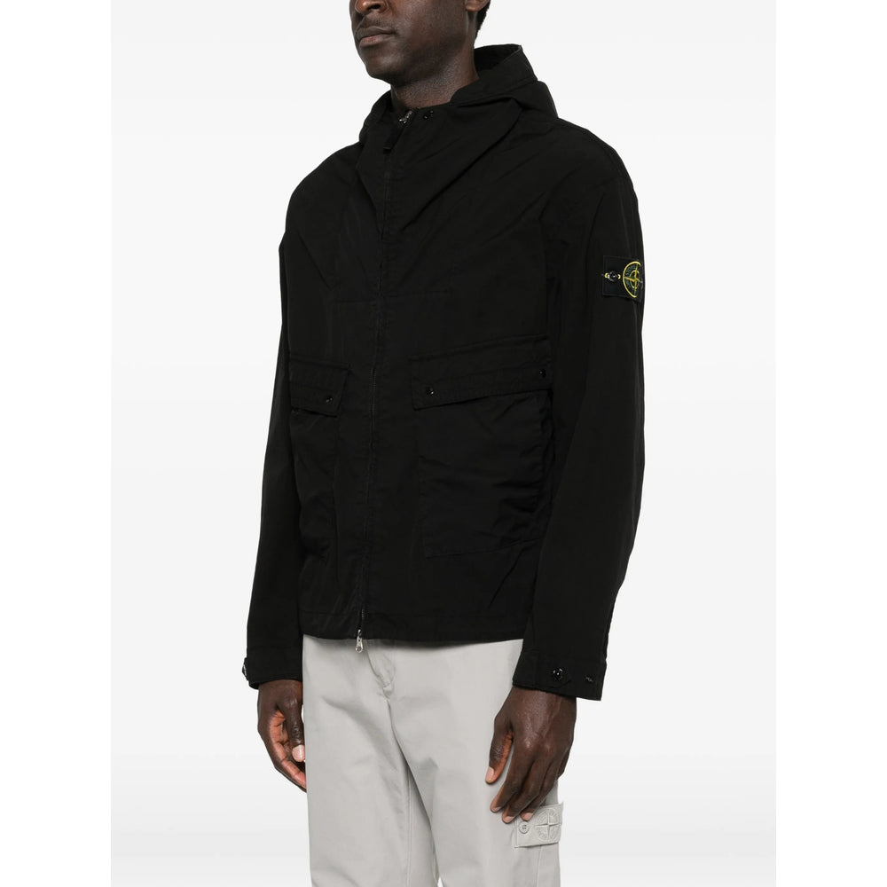 Stone Island Black Jackets - Bomber Jackets Men STONE ISLAND