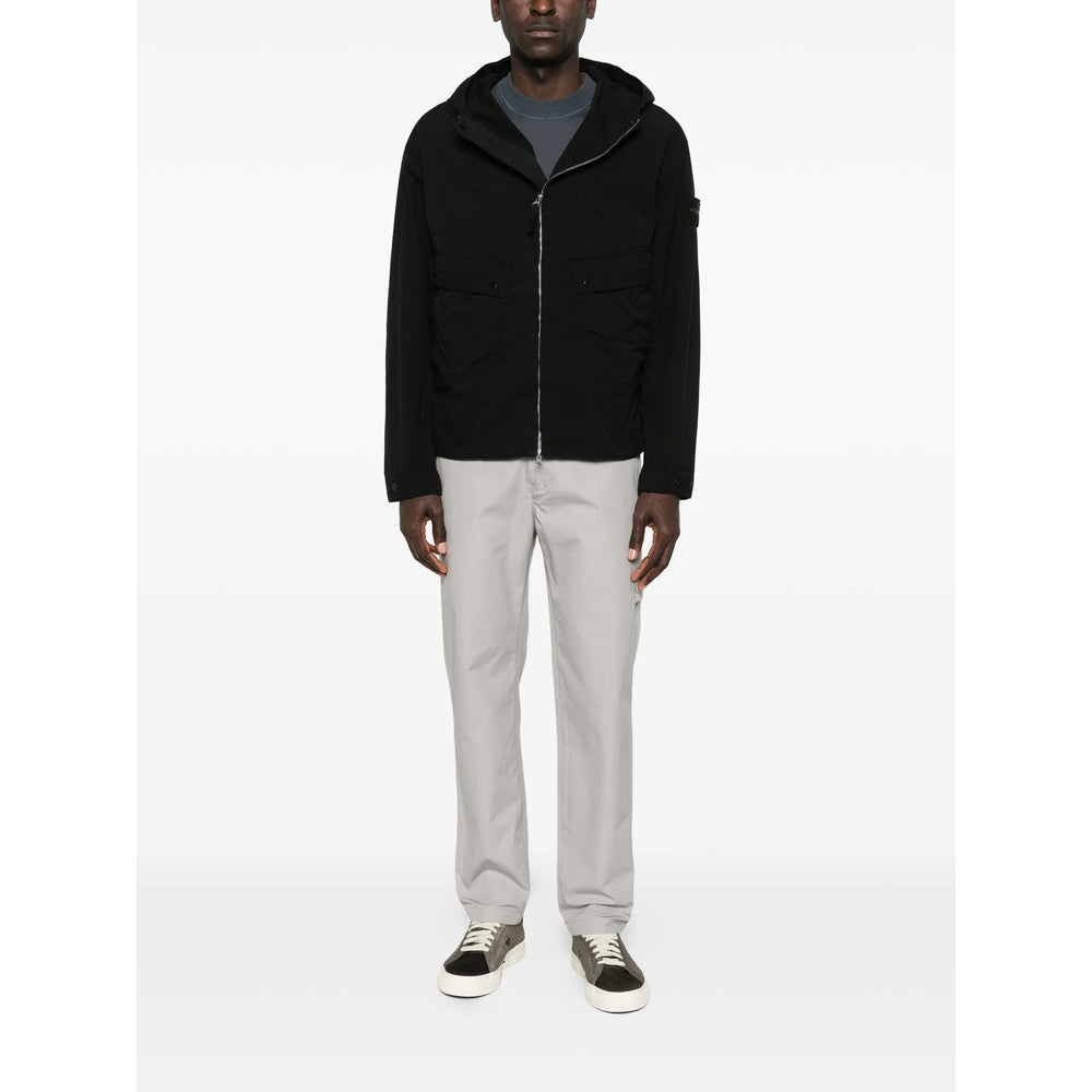Stone Island Black Jackets - Bomber Jackets Men STONE ISLAND