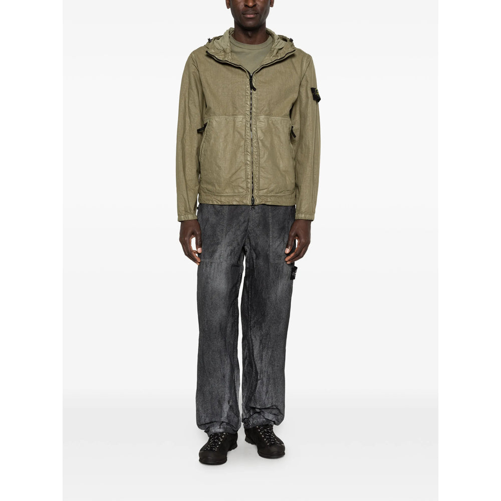 Stone Island Green Jackets - Hooded Jackets Men STONE ISLAND