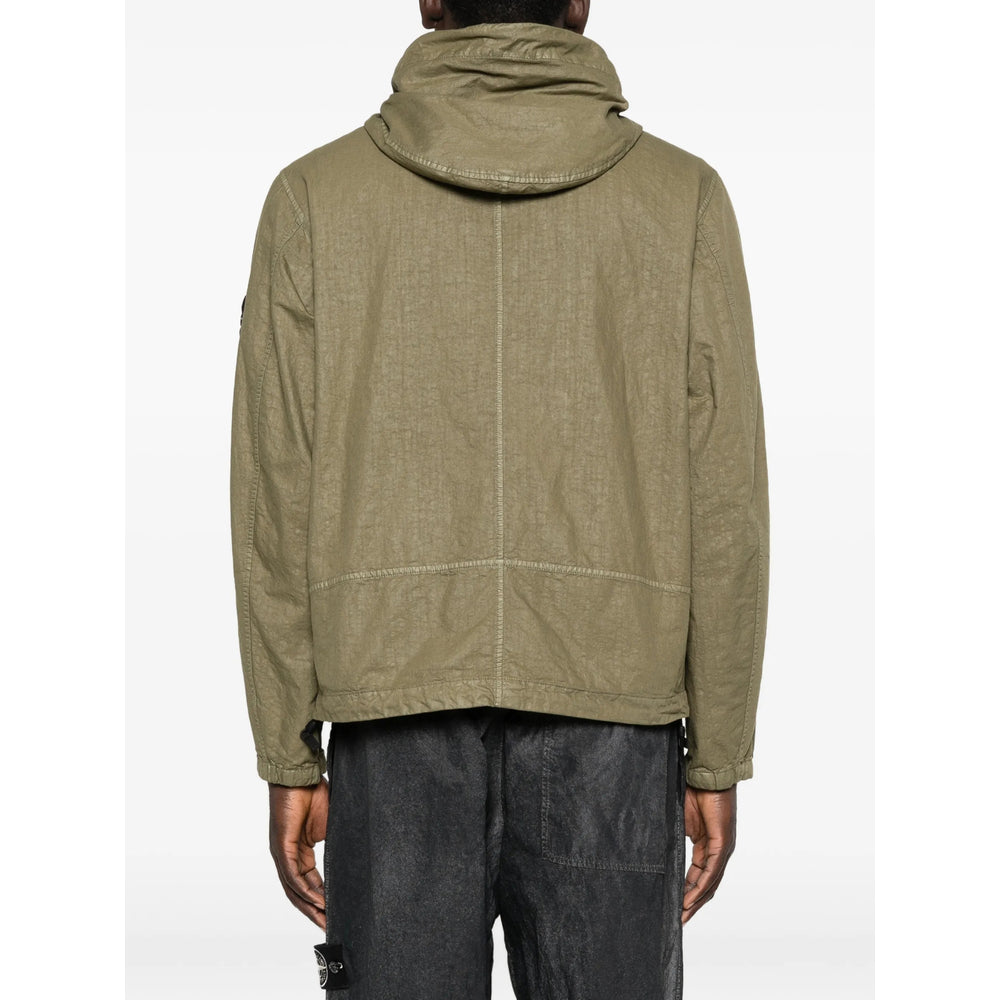 Stone Island Green Jackets - Hooded Jackets Men STONE ISLAND
