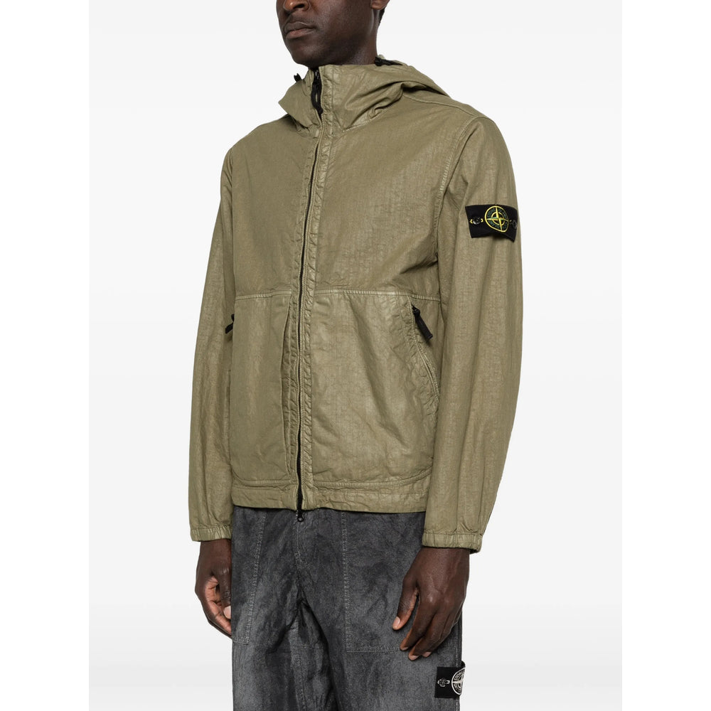 Stone Island Green Jackets - Hooded Jackets Men STONE ISLAND