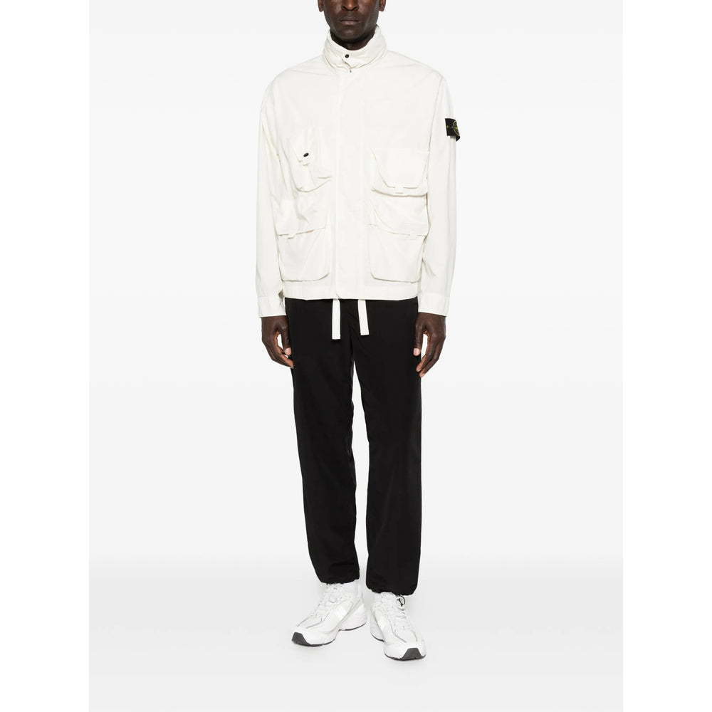 Stone Island White Jackets - Military Jackets Men STONE ISLAND