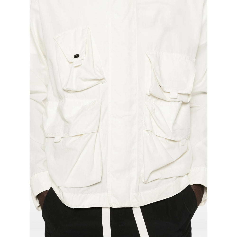 Stone Island White Jackets - Military Jackets Men STONE ISLAND