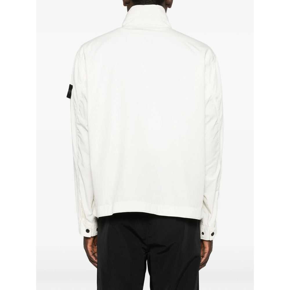 Stone Island White Jackets - Military Jackets Men STONE ISLAND