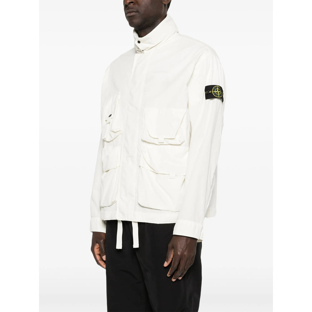 Stone Island White Jackets - Military Jackets Men STONE ISLAND