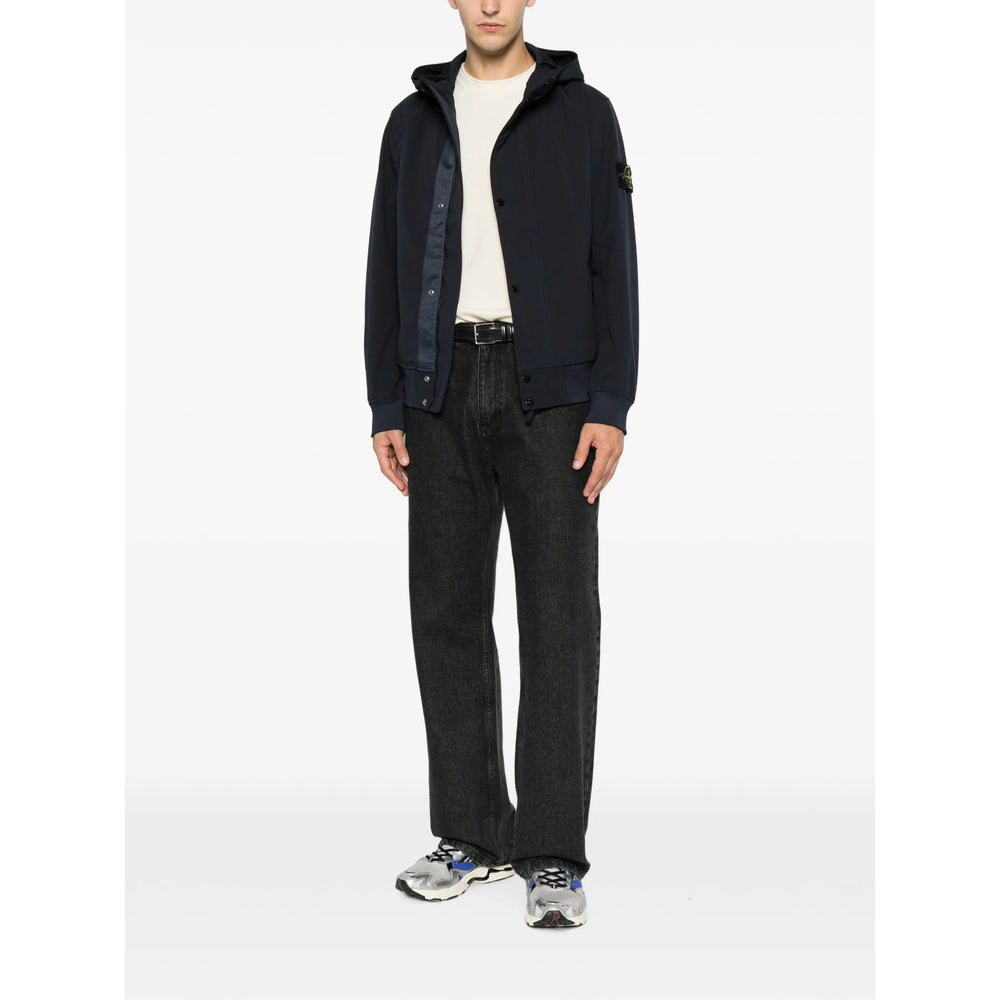 Stone Island Blue Jackets - Hooded Jackets Men STONE ISLAND